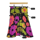 marimekko サイズXS 花柄 レーヨンストレッチ スカート マルチカラー レディース マリメッコ【中古】5-0915M∞
