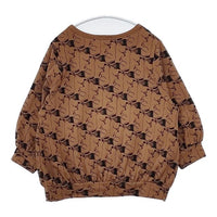 marble sud Rabbix ラビックス 刺繍 うさぎ きつね ブラウス カットソー ブラウン レディース マーブルシュッド【中古】5-0915M∞