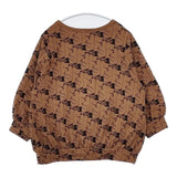marble sud Rabbix ラビックス 刺繍 うさぎ きつね ブラウス カットソー ブラウン レディース マーブルシュッド【中古】5-0915M∞