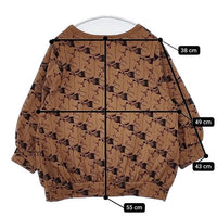 marble sud Rabbix ラビックス 刺繍 うさぎ きつね ブラウス カットソー ブラウン レディース マーブルシュッド【中古】5-0915M∞