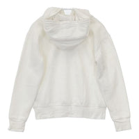 POLO RALPH LAUREN 花柄ポロロゴ L/G 12-14 キッズサイズ 裏起毛 パーカー ホワイト レディース ポロ・ラルフローレン【中古】5-0915T∞