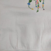 POLO RALPH LAUREN 花柄ポロロゴ L/G 12-14 キッズサイズ 裏起毛 パーカー ホワイト レディース ポロ・ラルフローレン【中古】5-0915T∞