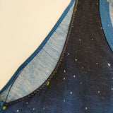 franche lippee black ウール混 総柄 ノースリーブ ワンピース マルチカラー レディース フランシュリッペ ブラック【中古】5-0601M∞