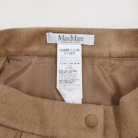MAX MARA ピュアキャメルショートスカート 定価145200円 サイズ40 ミニスカート キャメル レディース マックスマーラ【中古】5-0905T♪