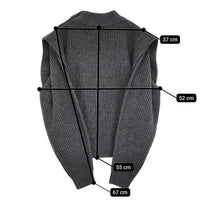 ISABEL MARANT 21A0361 36 ウールカシミヤ モックネック 肩ボタン セーター ニット チャコールグレー レディース イザベルマラン【中古】5-0905T♪