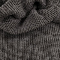 ISABEL MARANT 21A0361 36 ウールカシミヤ モックネック 肩ボタン セーター ニット チャコールグレー レディース イザベルマラン【中古】5-0905T♪