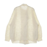 BLAMINK リネンシルクベルテッドニット カーディガン アイボリー レディース ブラミンク【中古】5-0601M∞