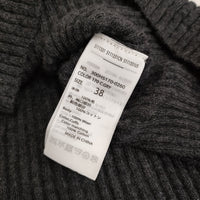 ENFOLD HIGH NECK RIB BI COLOR PULLOVER 300HS170-0260 定価24200円 ニット 24SS Cグレー イエロー レディース エンフォルド【中古】5-0415T♪