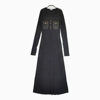DIESEL D-BORDY-LONG リブニットワンピース A06209 ワンピース ブラック レディース ディーゼル【中古】5-0907M∞