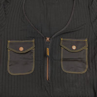 DIESEL D-BORDY-LONG リブニットワンピース A06209 ワンピース ブラック レディース ディーゼル【中古】5-0907M∞