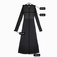 DIESEL D-BORDY-LONG リブニットワンピース A06209 ワンピース ブラック レディース ディーゼル【中古】5-0907M∞