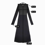 DIESEL D-BORDY-LONG リブニットワンピース A06209 ワンピース ブラック レディース ディーゼル【中古】5-0907M∞