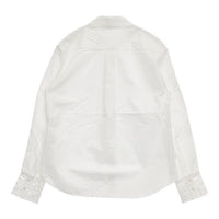 Chloe カットワーク レース 長袖 比翼ボタン ブラウス シャツ ホワイト レディース クロエ【中古】5-0921M∞