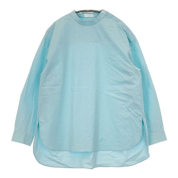 BALLSEY カバリングタイプライター スタンドネックブラウス 定価18700円 長袖シャツ 23SS ライトブルー系 レディース ボールジー【中古】5-0907M∞