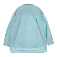 BALLSEY カバリングタイプライター スタンドネックブラウス 定価18700円 長袖シャツ 23SS ライトブルー系 レディース ボールジー【中古】5-0907M∞