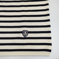 ORCIVAL 新品 ボトルネック プルオーバーニット 定価15400円 ボーダー セーター ニット ベージュ ネイビー レディース オーシバル/オーチバル【中古】5-0907M∞
