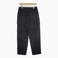 MHL. 595-0243504 IRREGULAR COTTON CANVAS コットントラウザーズ パンツ ブラック レディース エムエイチエル【中古】5-0907G∞