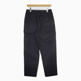 MHL. 595-0243504 IRREGULAR COTTON CANVAS コットントラウザーズ パンツ ブラック レディース エムエイチエル【中古】5-0907G∞