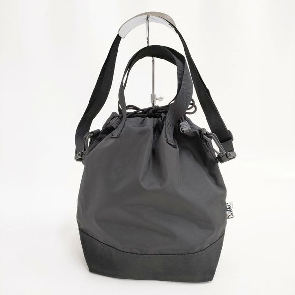 Drifter 2way DRAWSTRING POUCH ドローストリングポーチ ショルダー トートバッグ ブラック レディース ドリフター【中古】5-0924G∞