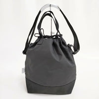 Drifter 2way DRAWSTRING POUCH ドローストリングポーチ ショルダー トートバッグ ブラック レディース ドリフター【中古】5-0924G∞
