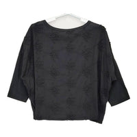 Kelen レース 七分袖 Ｔシャツ カットソー ブラック レディース ケレン【中古】5-0616S∞