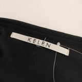 Kelen レース 七分袖 Ｔシャツ カットソー ブラック レディース ケレン【中古】5-0616S∞