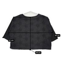 Kelen レース 七分袖 Ｔシャツ カットソー ブラック レディース ケレン【中古】5-0616S∞