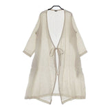 R&D.M.Co- リネン　カシュクール ガウン　羽織 コート アイボリー レディース オールドマンズテーラー【中古】5-0604M∞