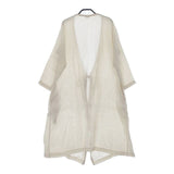 R&D.M.Co- リネン　カシュクール ガウン　羽織 コート アイボリー レディース オールドマンズテーラー【中古】5-0604M∞