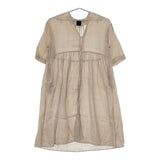 オオカミとフクロウ portom22072 ワンピース ローブ リネンガウン 羽織 コート ベージュ レディース オオカミとフクロウ【中古】5-0604M∞