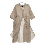 オオカミとフクロウ portom22072 ワンピース ローブ リネンガウン 羽織 コート ベージュ レディース オオカミとフクロウ【中古】5-0604M∞