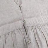 オオカミとフクロウ portom22072 ワンピース ローブ リネンガウン 羽織 コート ベージュ レディース オオカミとフクロウ【中古】5-0604M∞