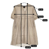 オオカミとフクロウ portom22072 ワンピース ローブ リネンガウン 羽織 コート ベージュ レディース オオカミとフクロウ【中古】5-0604M∞