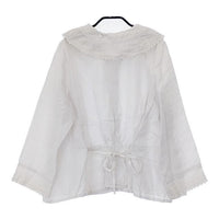 nest Robe リネンエンブロイダリーレースブラウス 01241-1007 刺繍 ブラウス シャツ 24SS オフホワイト レディース ネストローブ【中古】5-0616M∞