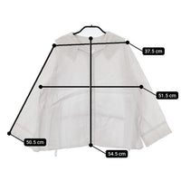 nest Robe リネンエンブロイダリーレースブラウス 01241-1007 刺繍 ブラウス シャツ 24SS オフホワイト レディース ネストローブ【中古】5-0616M∞