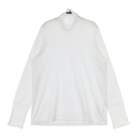 nest Robe コットン切替シアータートルプルオーバー 01241-1487-1 長袖Ｔシャツ カットソー ロンＴ 24SS ホワイト レディース ネストローブ【中古】5-0907M∞