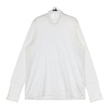 nest Robe コットン切替シアータートルプルオーバー 01241-1487-1 長袖Ｔシャツ カットソー ロンＴ 24SS ホワイト レディース ネストローブ【中古】5-0907M∞