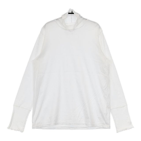 nest Robe コットン切替シアータートルプルオーバー 01241-1487-1 長袖Ｔシャツ カットソー ロンＴ 24SS ホワイト レディース ネストローブ【中古】5-0907M∞