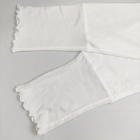 nest Robe コットン切替シアータートルプルオーバー 01241-1487-1 長袖Ｔシャツ カットソー ロンＴ 24SS ホワイト レディース ネストローブ【中古】5-0907M∞