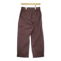 MARGARET HOWELL 578-4143011 サイズ2 コットンシルク 2タック パンツ 24SS ブラウン レディース マーガレットハウエル【中古】5-0415M♪