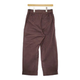 MARGARET HOWELL 578-4143011 サイズ2 コットンシルク 2タック パンツ 24SS ブラウン レディース マーガレットハウエル【中古】5-0415M♪