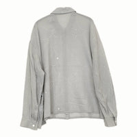 mina perhonen loysa acs1306 サイズ40 定価41800円 ブラウス シャツ 24SS グレー レディース ミナペルホネン【中古】5-0415M♪