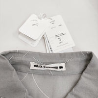 mina perhonen loysa acs1306 サイズ40 定価41800円 ブラウス シャツ 24SS グレー レディース ミナペルホネン【中古】5-0415M♪