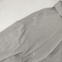 mina perhonen loysa acs1306 サイズ40 定価41800円 ブラウス シャツ 24SS グレー レディース ミナペルホネン【中古】5-0415M♪