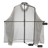 mina perhonen loysa acs1306 サイズ40 定価41800円 ブラウス シャツ 24SS グレー レディース ミナペルホネン【中古】5-0415M♪