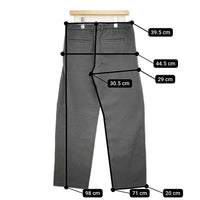 evam eva E183T122 ウールカシミヤタックパンツ サイズ2 パンツ グレー レディース エヴァムエヴァ【中古】5-0914T△