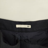 evam eva E173T164 ウールタックパンツ サイズ2 パンツ ネイビー レディース エヴァムエヴァ【中古】5-0914T△