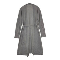 evam eva E173K034 カシミヤリネン ロング ベルト付き カーディガン グレー レディース エヴァムエヴァ【中古】5-0917T∞