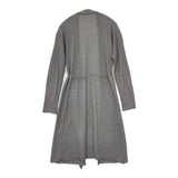 evam eva E173K034 カシミヤリネン ロング ベルト付き カーディガン グレー レディース エヴァムエヴァ【中古】5-0917T∞