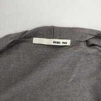 evam eva E173K034 カシミヤリネン ロング ベルト付き カーディガン グレー レディース エヴァムエヴァ【中古】5-0917T∞